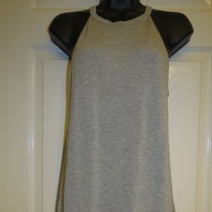 Anthropologie "Bordeaux" Sleeveless top. Grey